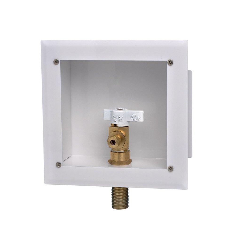 Oatey&reg; White 9-1/5 in x 6-3/10 in x 3-69/100 in Washing Machine Supply Box 