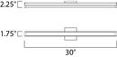 Maxim Lighting&reg; Black 20W 1-Light Integrated Vanity Fixture 