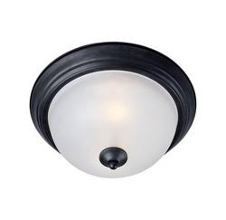 2?Light Flush Mount in Black