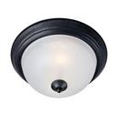 60W 3-Light Medium E-26 Incandescent Flush Mount Ceiling Fixture in Black