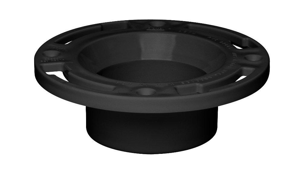 Oatey&reg; Black 3 x 4 in. ABS Closet Flange without Test Cap 