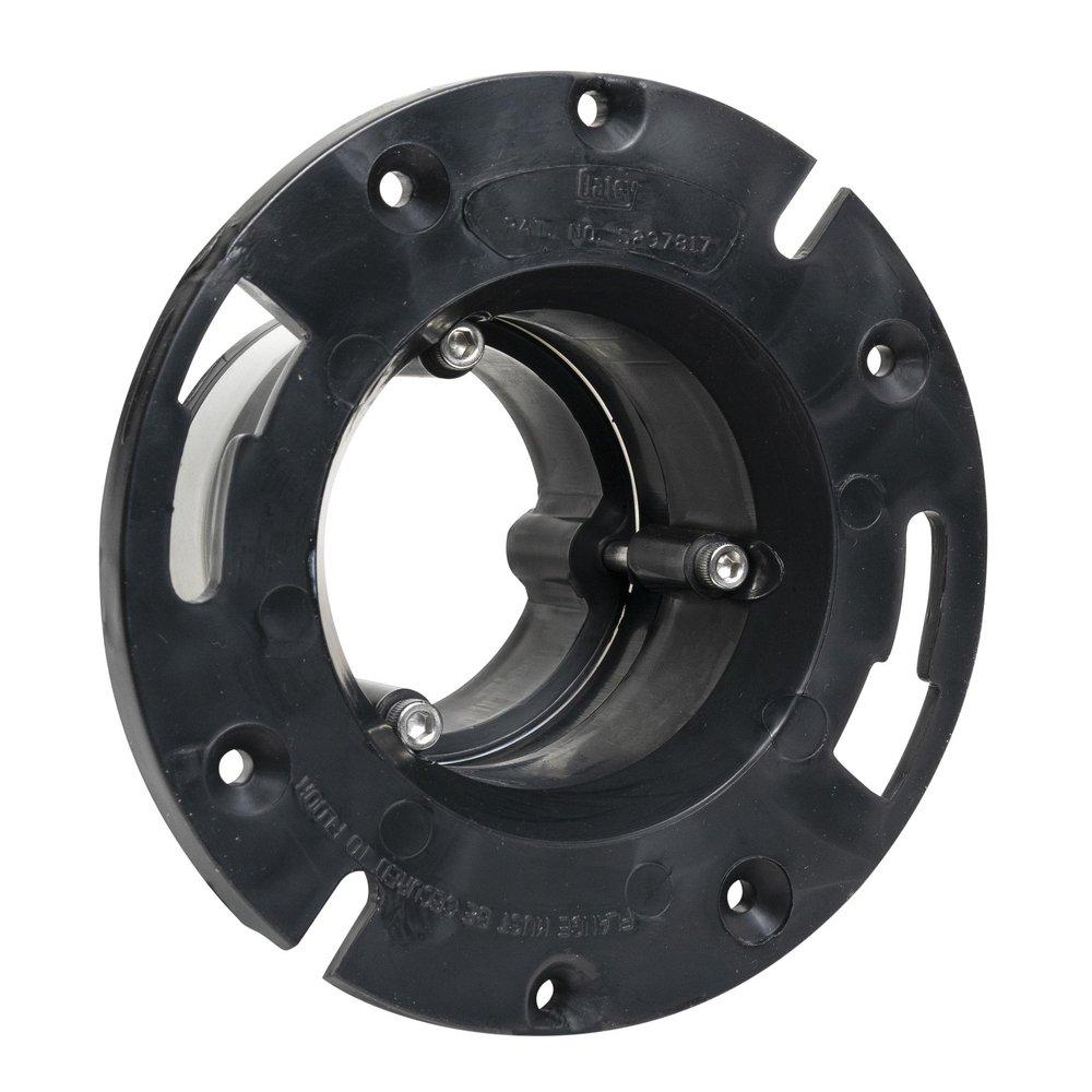 Oatey&reg; Black ABS Plastic Repair for Cast Iron Closet Flange Black 