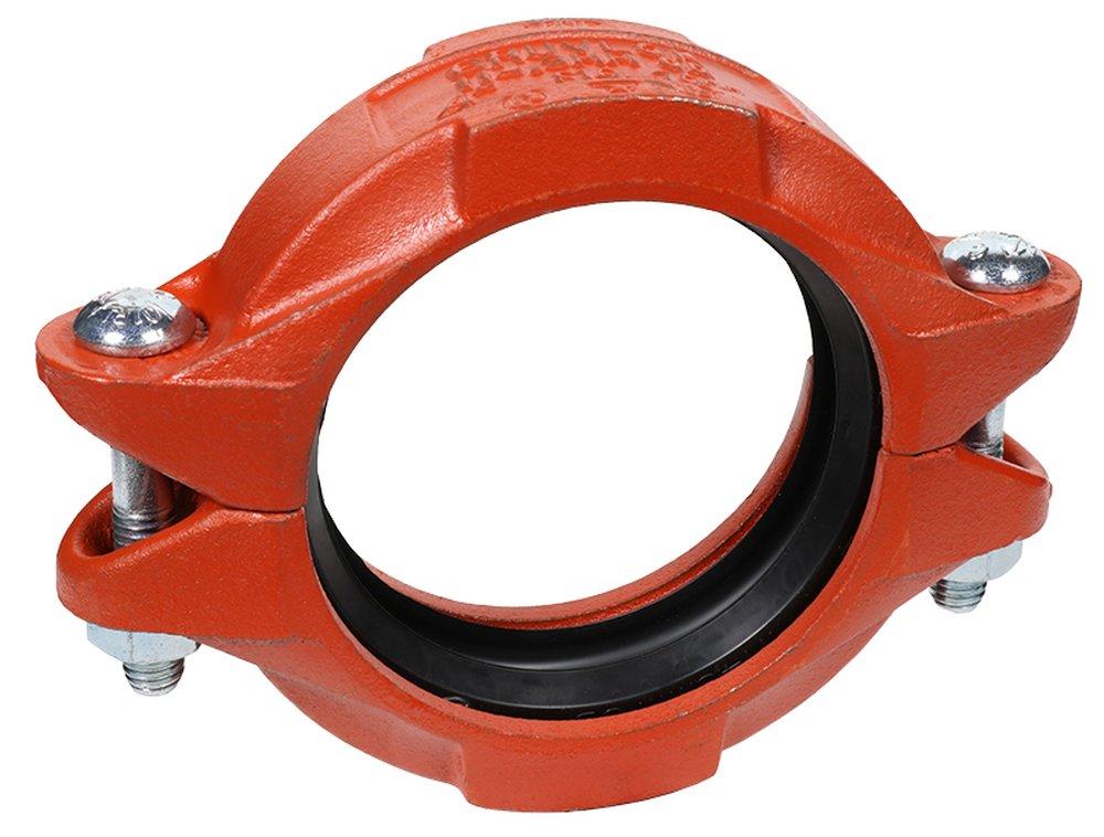 Gruvlok Orange Rust Inhibiting Painted Grooved Ductile Iron Coupling 