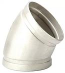 3 in. Grooved Long Radius Schedule 10 Global 304L Stainless Steel 45 Degree Elbow