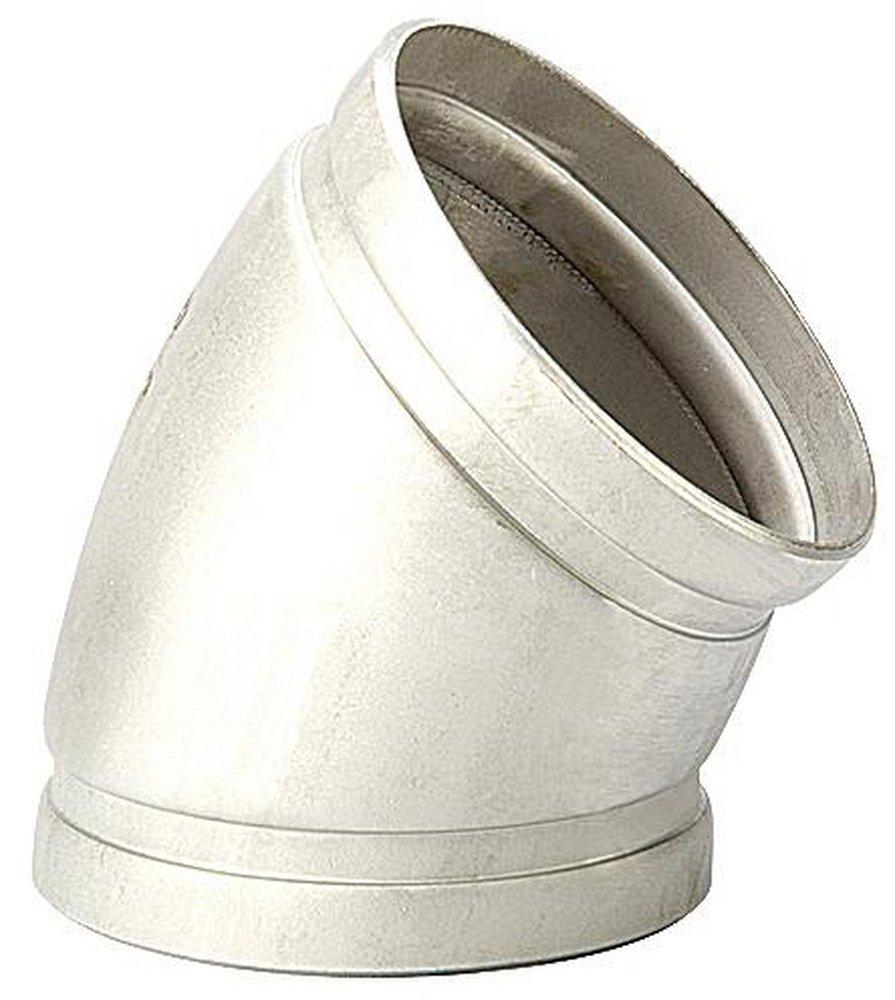 Gruvlok Grooved Long Radius Schedule 10 Global 304L Stainless Steel 45 Degree Elbow 