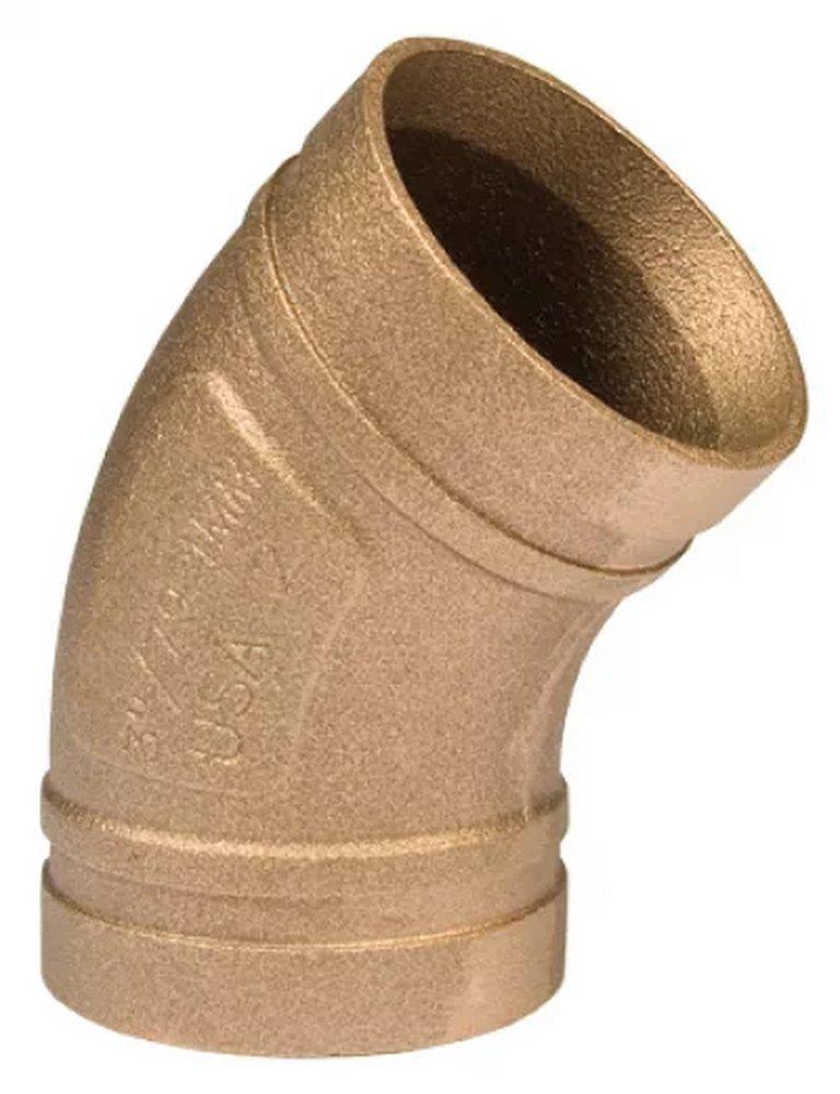 Gruvlok Grooved Copper 45° Elbow 