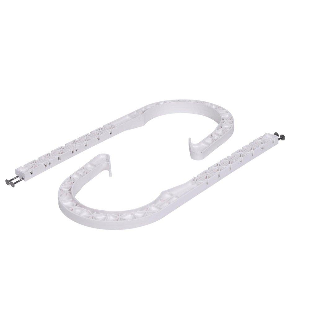 Oatey&reg; White ABS J Hook with Nail in White 