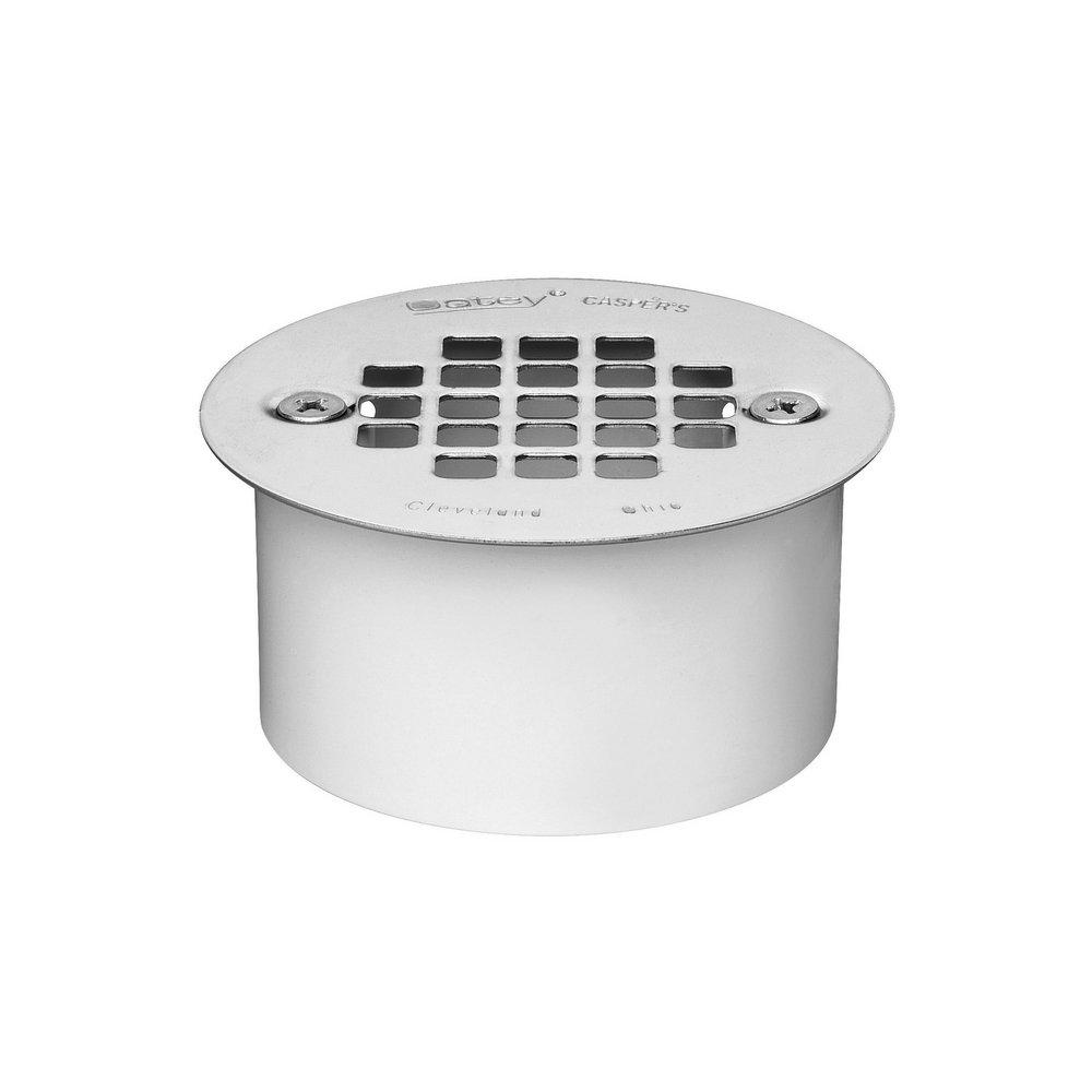 Oatey&reg; White PVC Drain Removable Strainer in White 