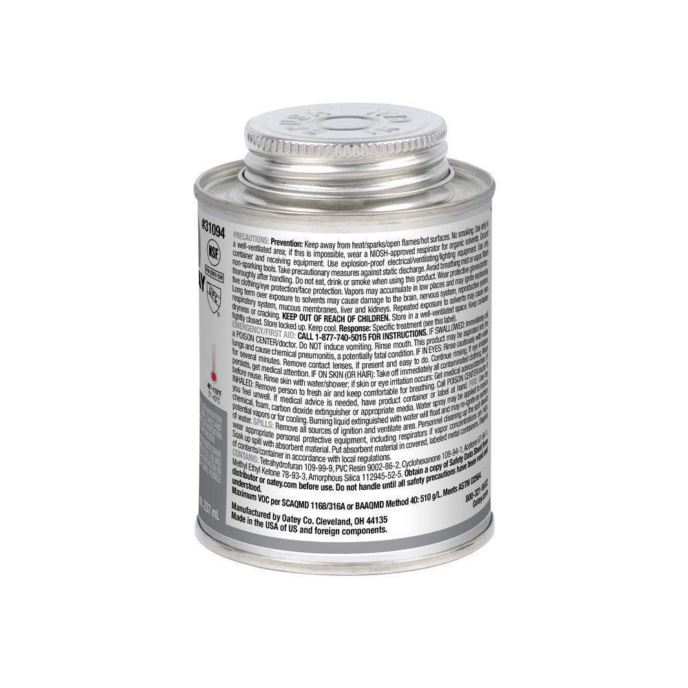 Oatey&reg; Grey Plastic Grey Pipe Cement 