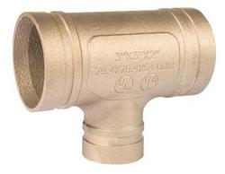 2-1/2 x 2 in. Grooved Copper Tee