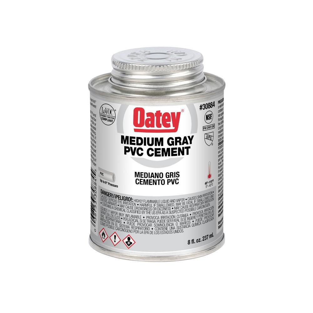 Oatey&reg; Grey Plastic Grey Pipe Cement 