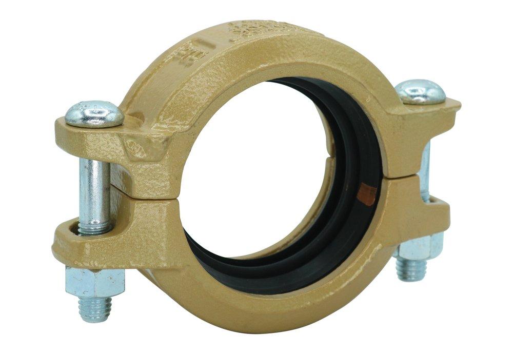 Gruvlok Copper Rust Inhibiting Painted Gasket Ductile Iron Transition Coupling 