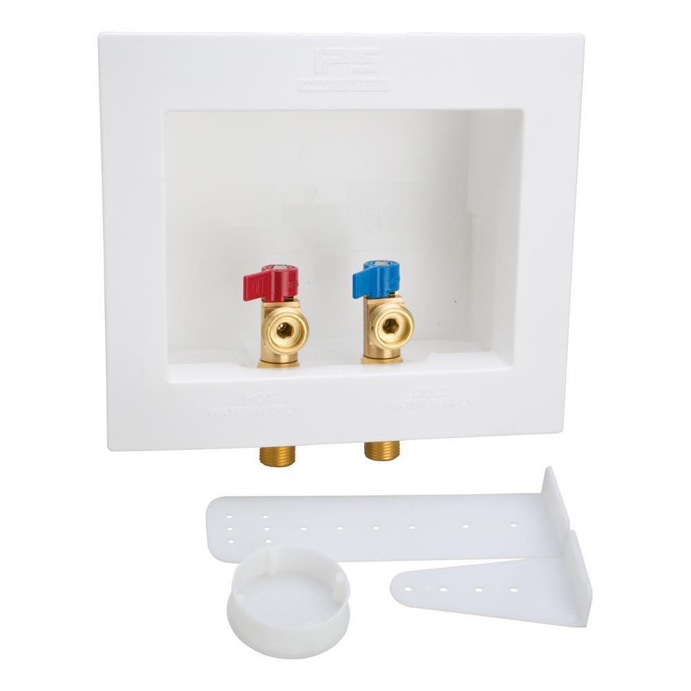 Water-Tite White 10-3/16 in x 8-13/16 in x 3-3/8 in Washing Machine Supply Box 