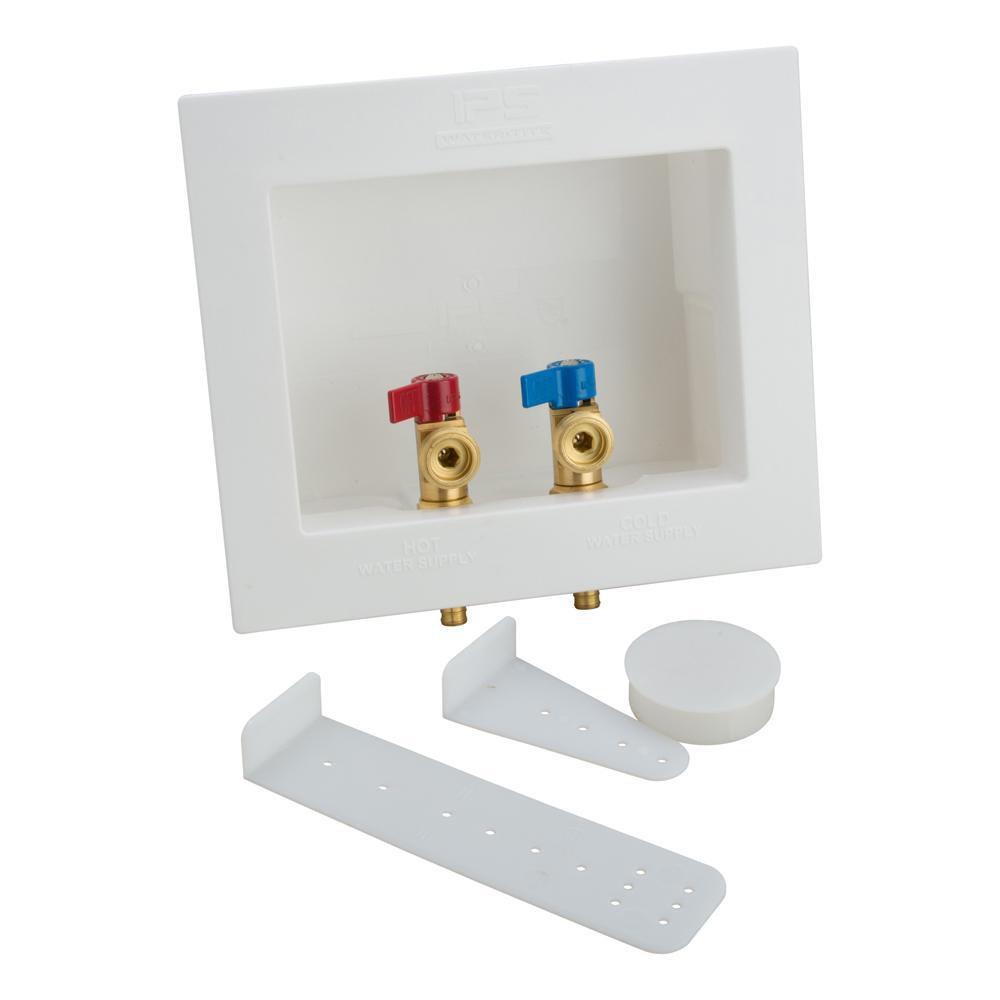 Water-Tite White 10-3/16 in x 8-13/16 in x 3-3/8 in Washing Machine Supply Box 