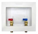 Center Drain Washing Machine Sweat Supply Box with 1/4-Turn Valves