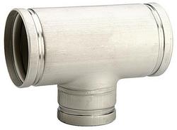 3 x 3 x 1-1/4 in. Grooved Schedule 10 Domestic 304L Stainless Steel Reducing Tee