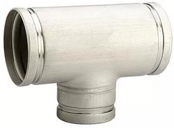 3 x 3 x 1-1/4 in. Grooved Schedule 10 Domestic 304L Stainless Steel Reducing Tee