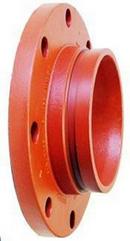 6 x 2-3/4 in. Flanged x Grooved Rust Inhibiting Painted Ductile Iron Adapter
