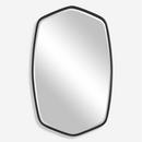22 x 2 in. Framed Mirror Geometric in Blacks