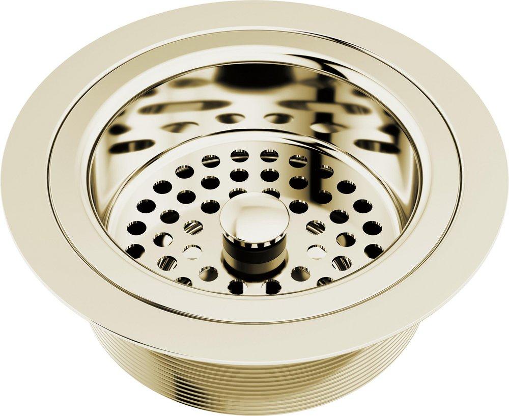 Brizo Polished Nickel Brass Flange and Strainer 