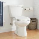 Signature Hardware White Round Two Piece Toilet 