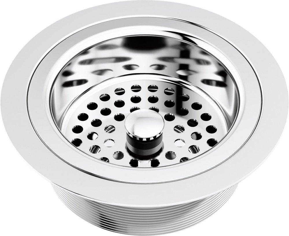 Brizo Chrome Brass Flange and Strainer 