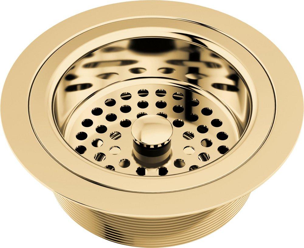 Brizo Polished Gold 4-1/2 in. Basket Strainer 