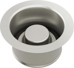4.5 in. Kitchen Sink Disposal Flange with Stopper in Stainless Steel