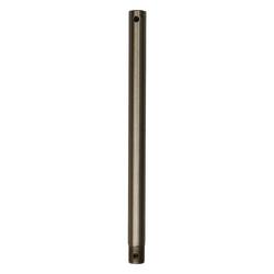 12 in. Ceiling Fan Downrod in Brushed Nickel