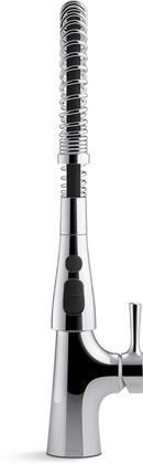 KOHLER Polished Chrome Single Handle Pull Down Kitchen Faucet 