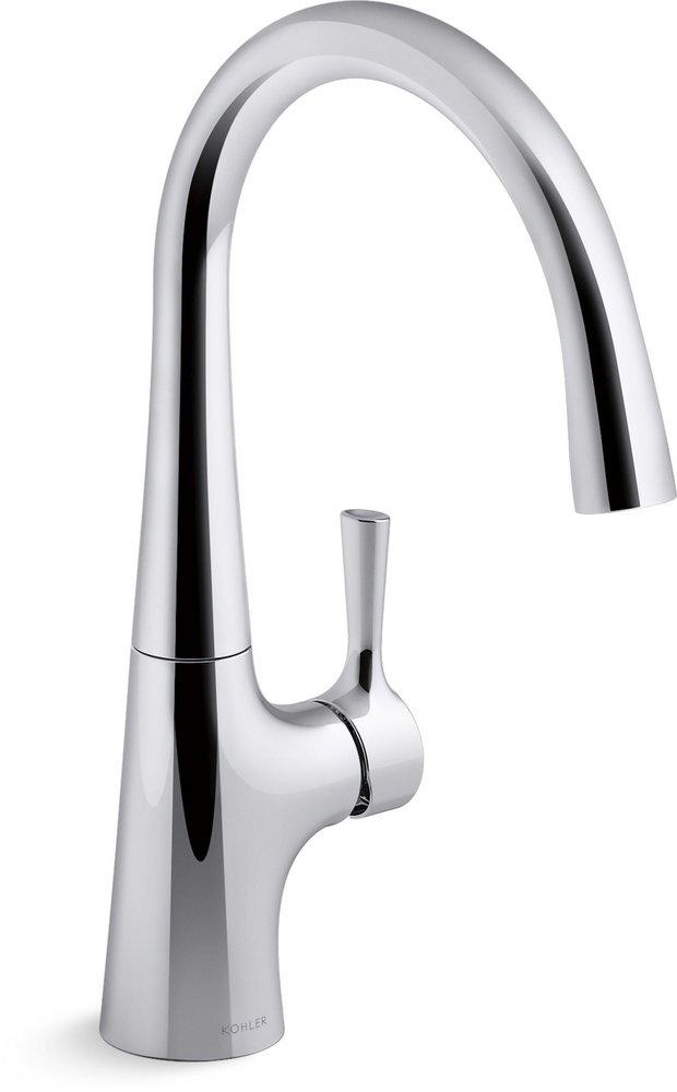 KOHLER Polished Chrome Single Handle Lever Bar Faucet 