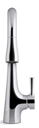 KOHLER Polished Chrome Single Handle Pull Down Kitchen Faucet 