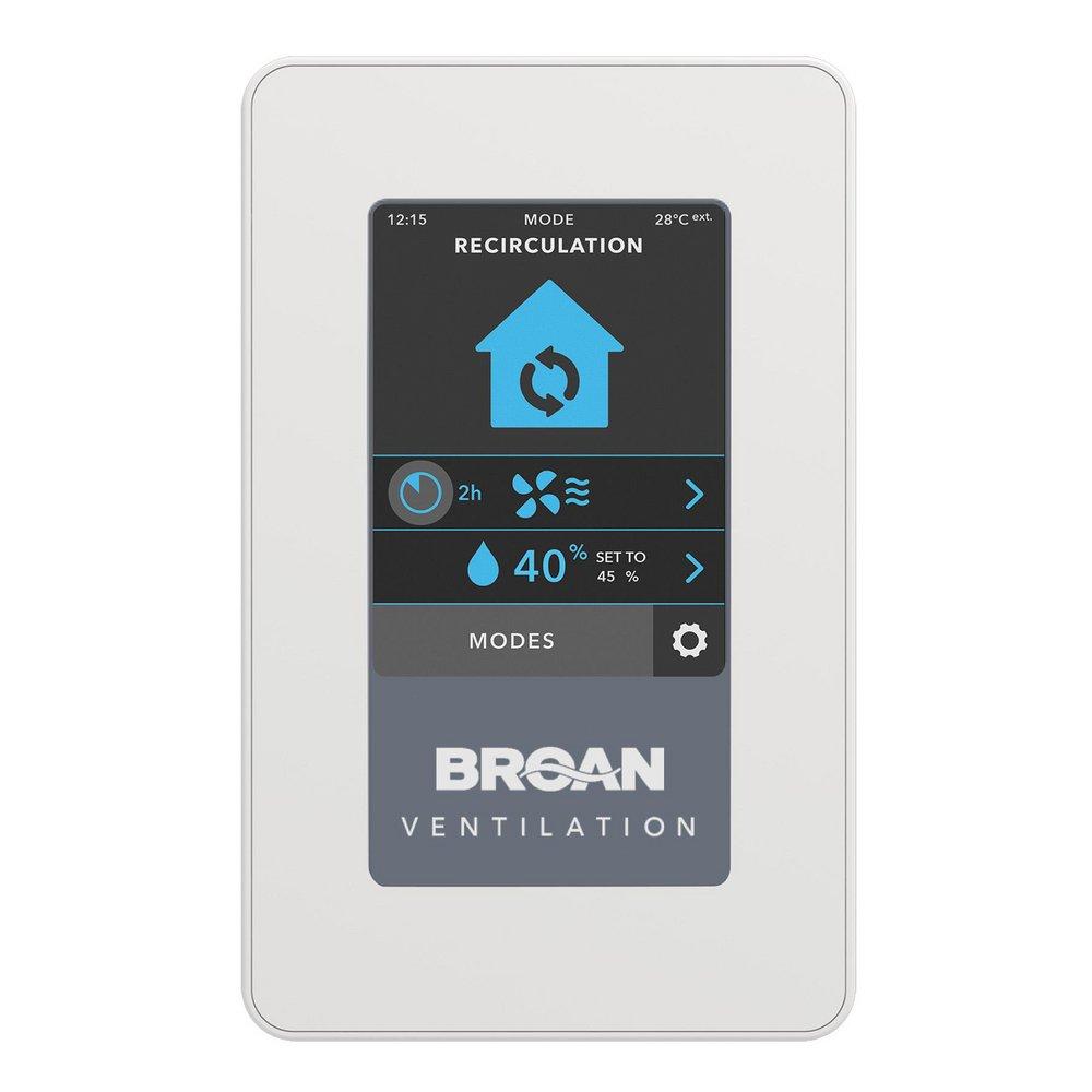 Broan White HVAC Fan Control 