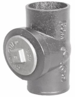 2 in. No Hub EC CI Test Tee with SC Plug