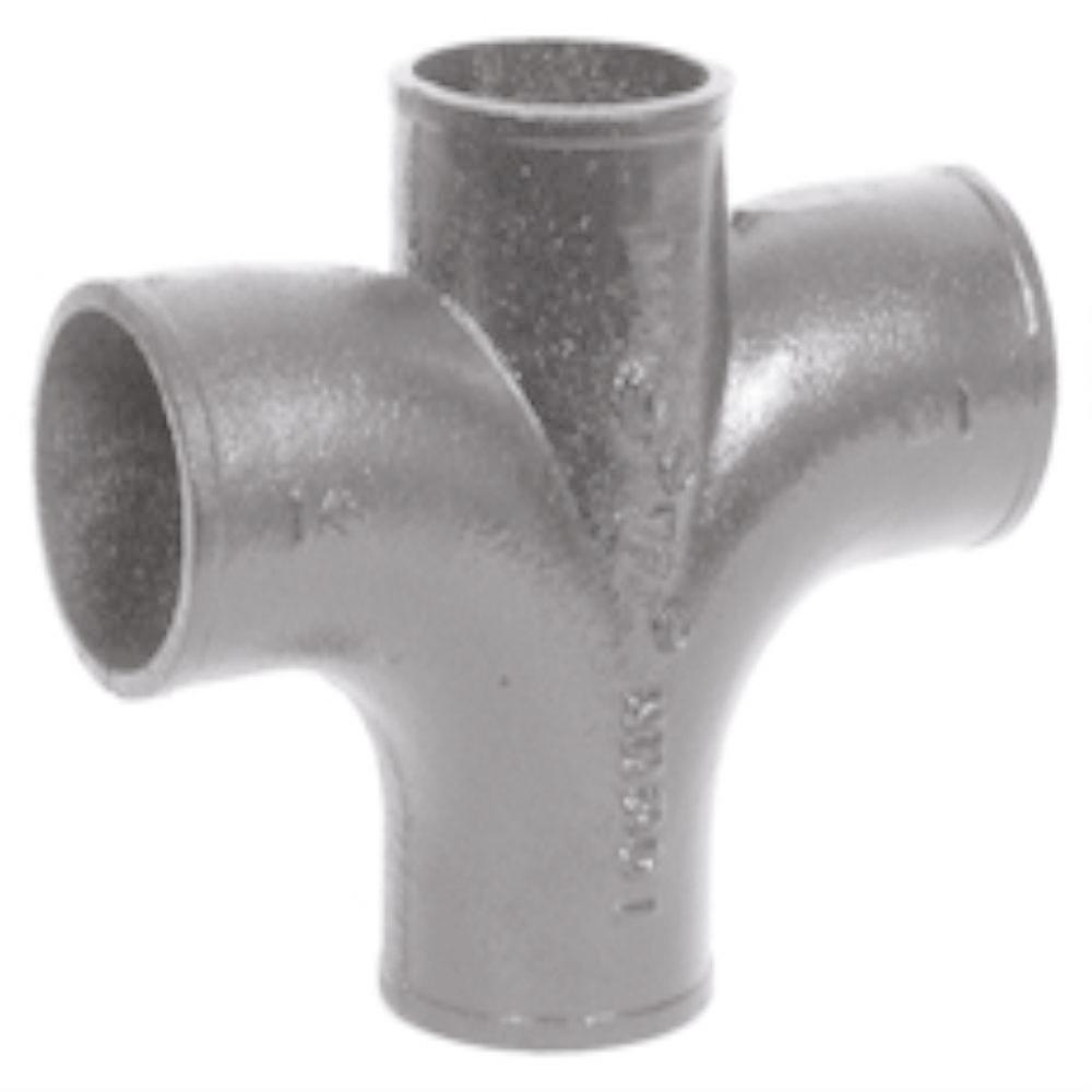 Grey Spigot Domestic Cast Iron Reducing Sanitary Cross 