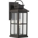 1-Light 100W 14 in. Outdoor Wall Sconce in Antique Bronze