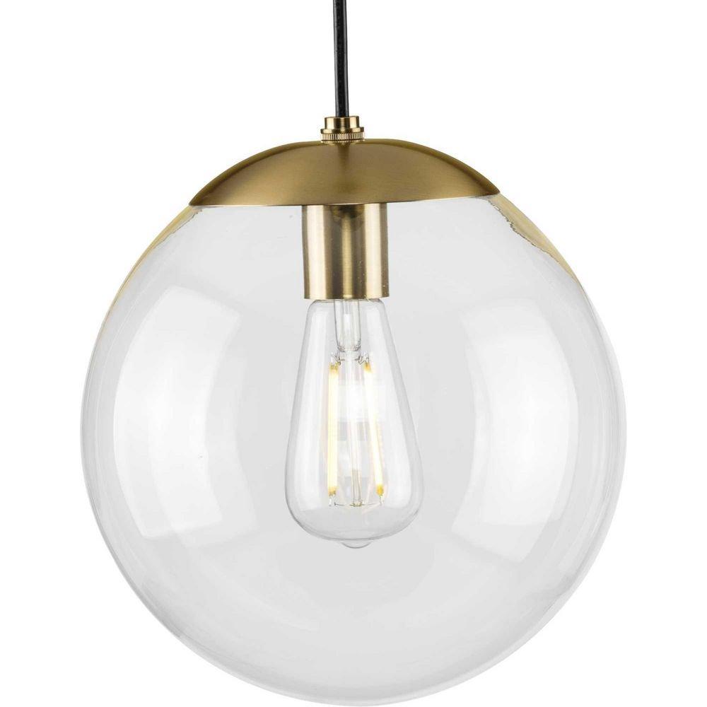 Progress Lighting Brushed Bronze 60W 1-Light Medium E-26 Incandescent Pendant Light 
