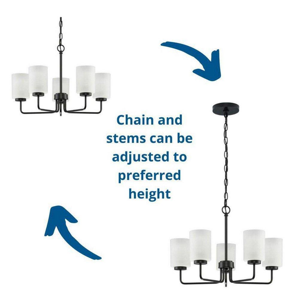 *CVR* 5-LIGHT MATTE BLACK TRANSITIO 