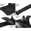 *CVR* 3-BLADE MATTE BLACK TRANSITIO 