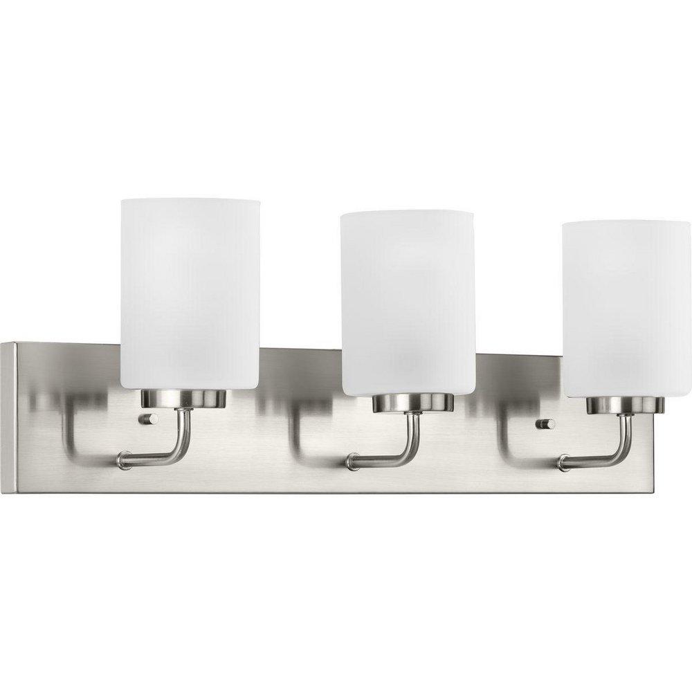 *CVR* 3-LIGHT BRUSHED NICKEL TRANSI 