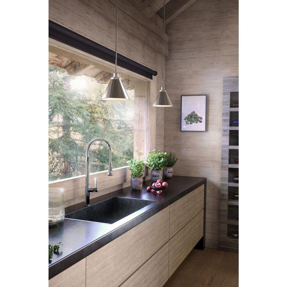 *CVR* 1-LIGHT BRUSHED NICKEL INDUST 