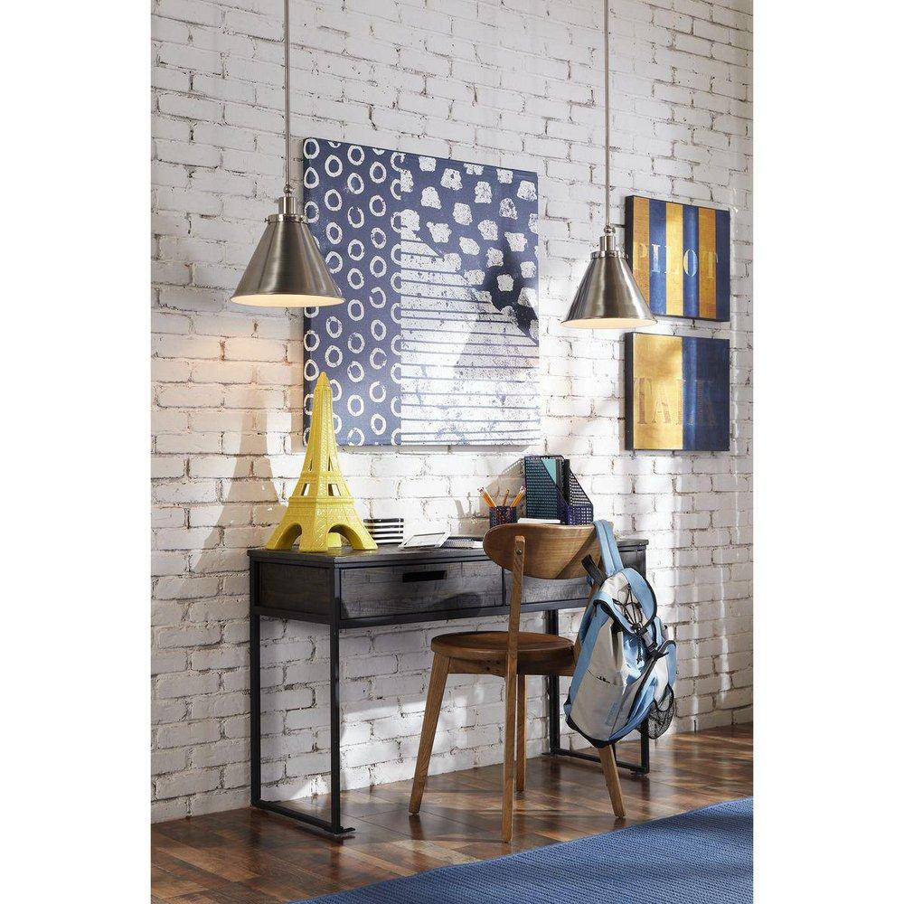 *CVR* 1-LIGHT BRUSHED NICKEL INDUST 