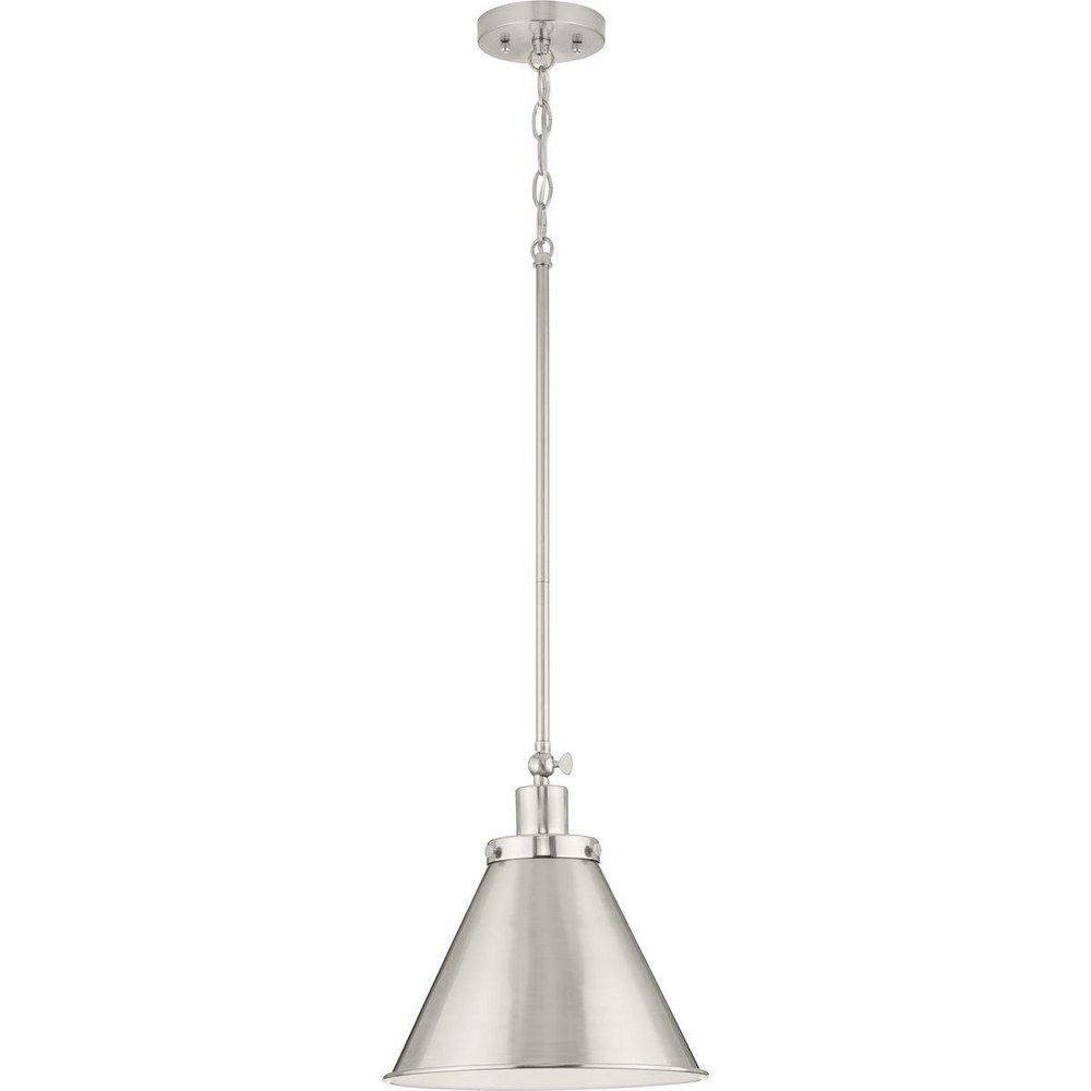 *CVR* 1-LIGHT BRUSHED NICKEL INDUST 