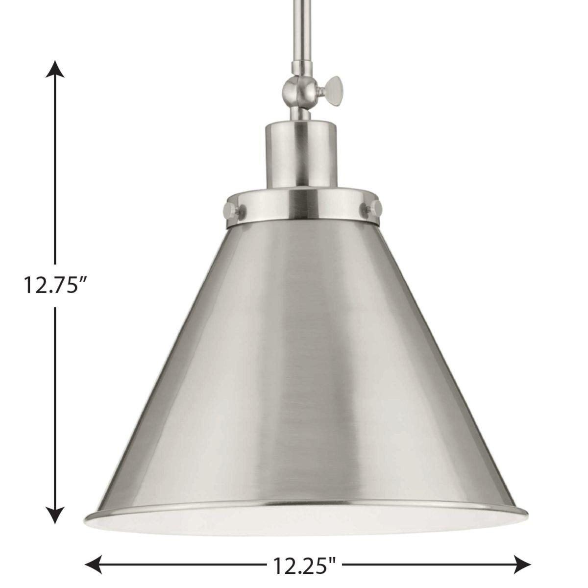 *CVR* 1-LIGHT BRUSHED NICKEL INDUST 