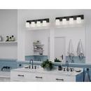 Progress Lighting Matte Black 100W 4-Light Medium E-26 Vanity Fixture 