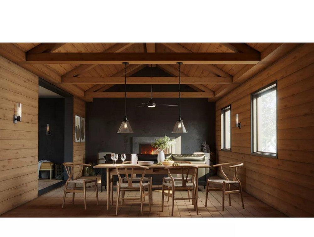 Progress Lighting Matte Black 100W 1-Light Medium E-26 Incandescent Pendant Light 