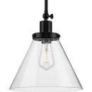 Progress Lighting Matte Black 100W 1-Light Medium E-26 Incandescent Pendant Light 