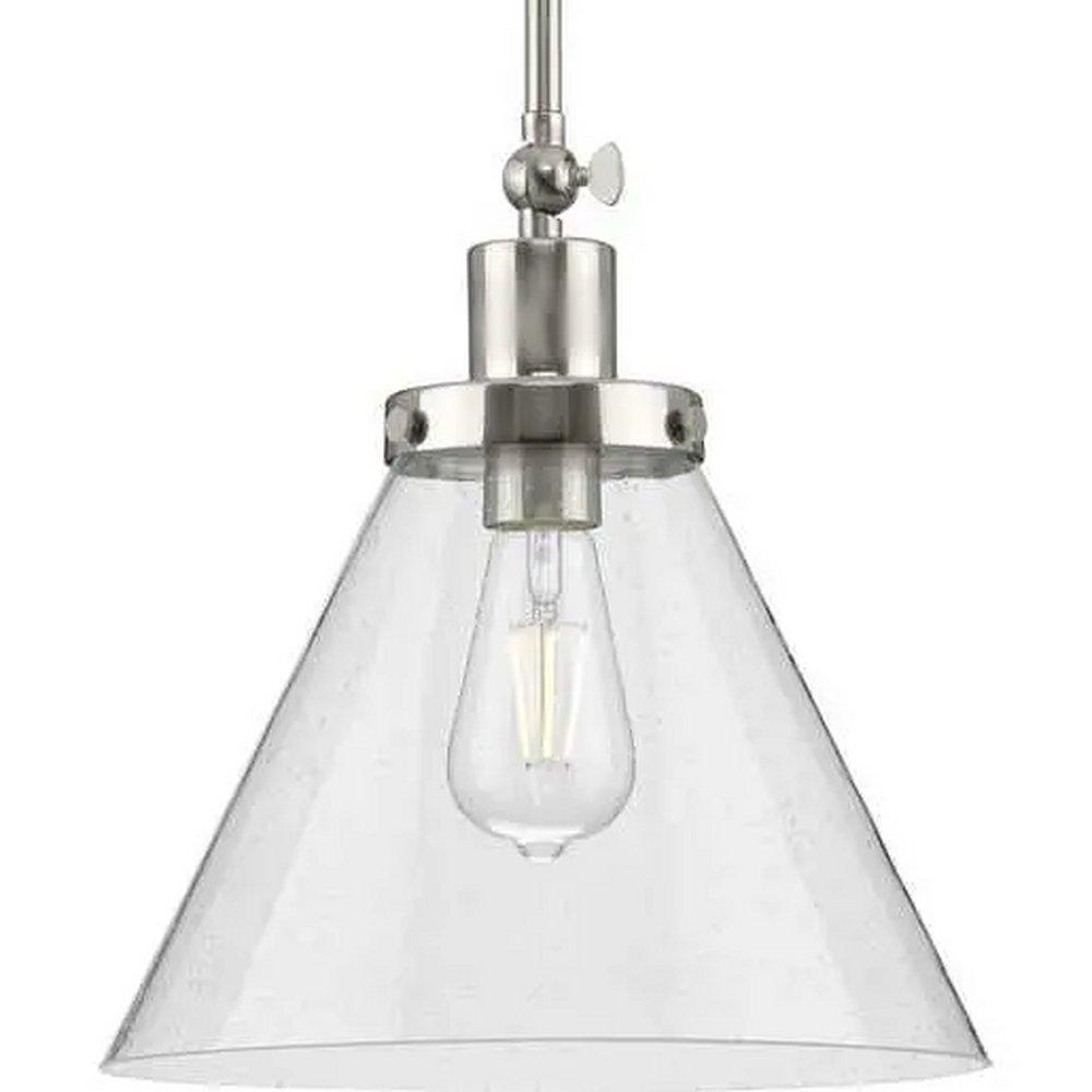 *CVR* 1-LIGHT BRUSHED NICKEL INDUST 