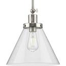 Progress Lighting Brushed Nickel 100W 1-Light Medium E-26 Incandescent Pendant Light 