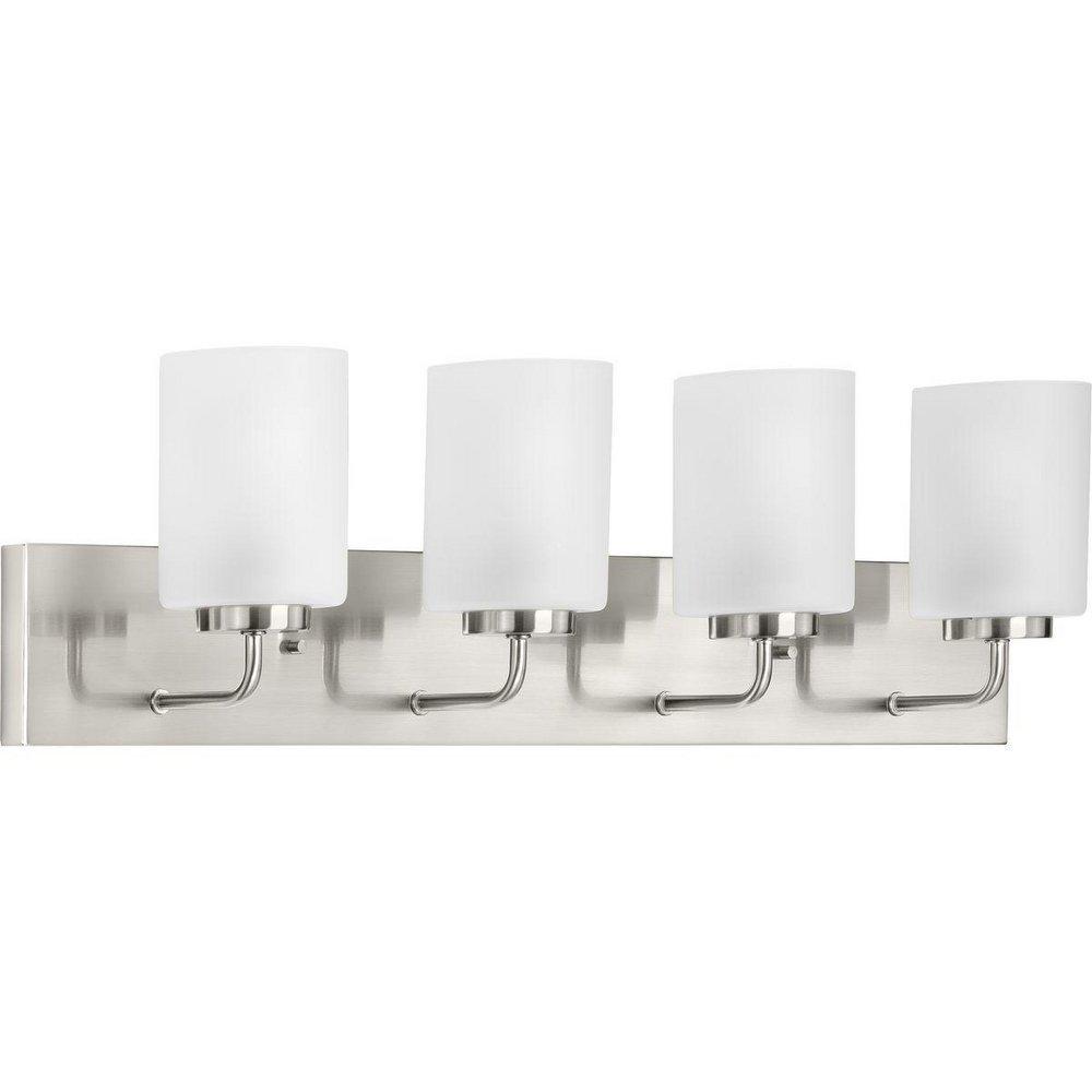 *CVR* 4-LIGHT BRUSHED NICKEL TRANSI 